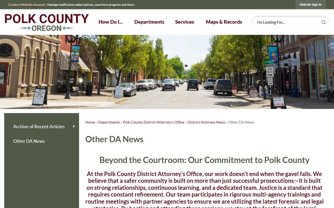 Polk County court clerk records District Attorney news archive