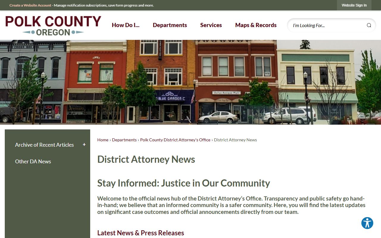 Polk County court dockets District Attorney case news