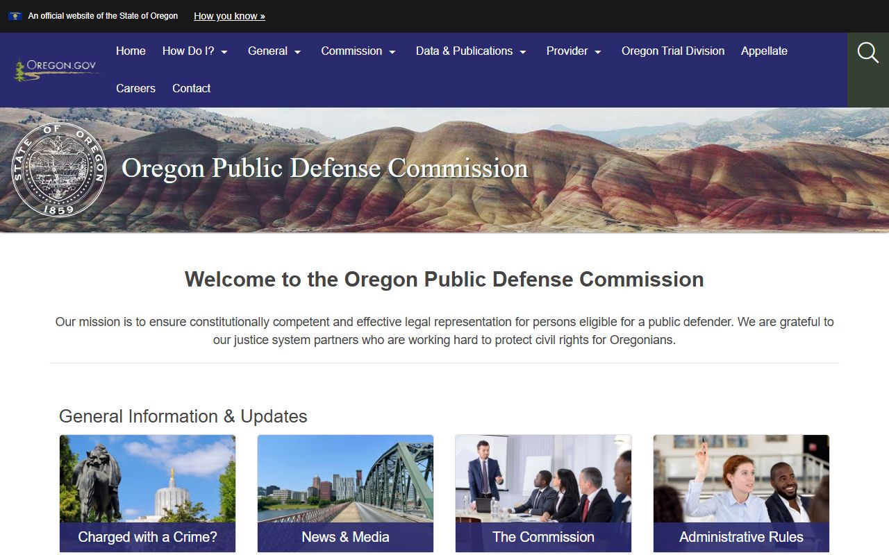 Polk County criminal court records Oregon Public Defense Commission
