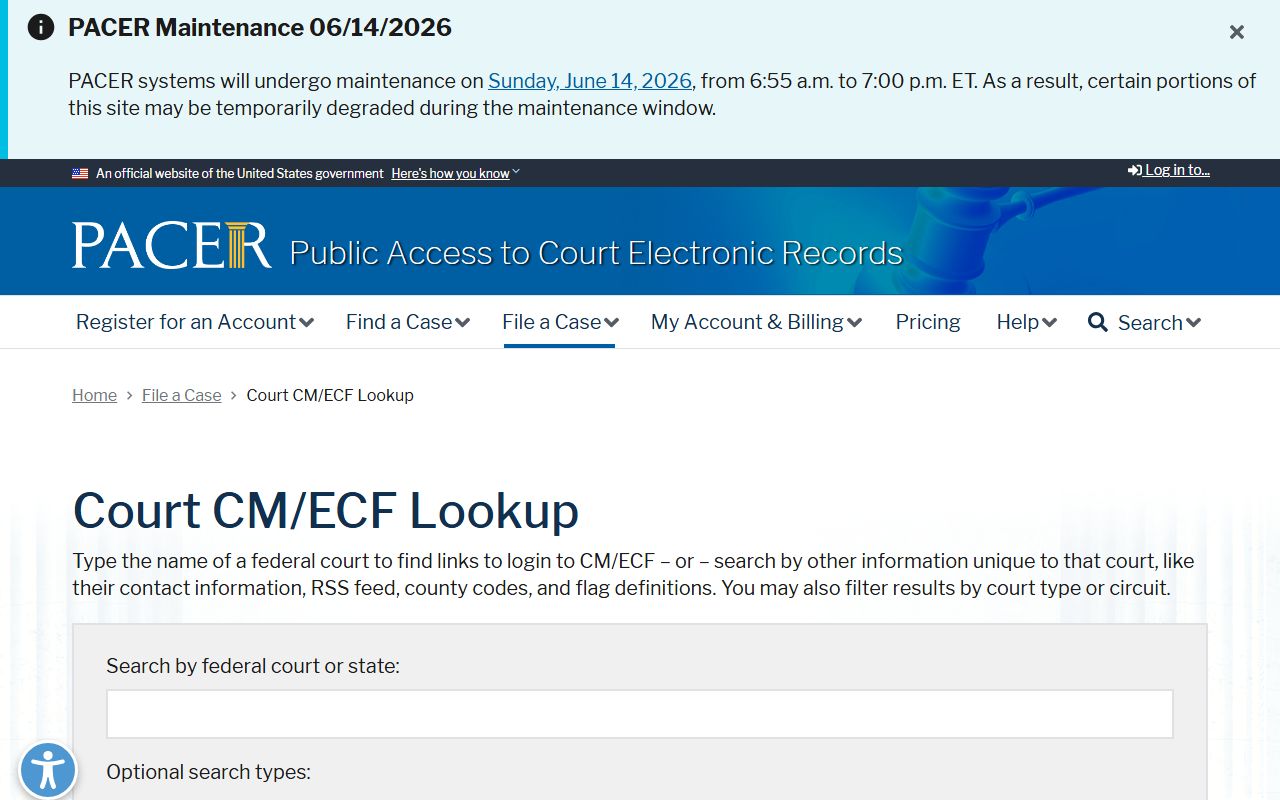 Polk County Circuit Court records PACER federal court lookup