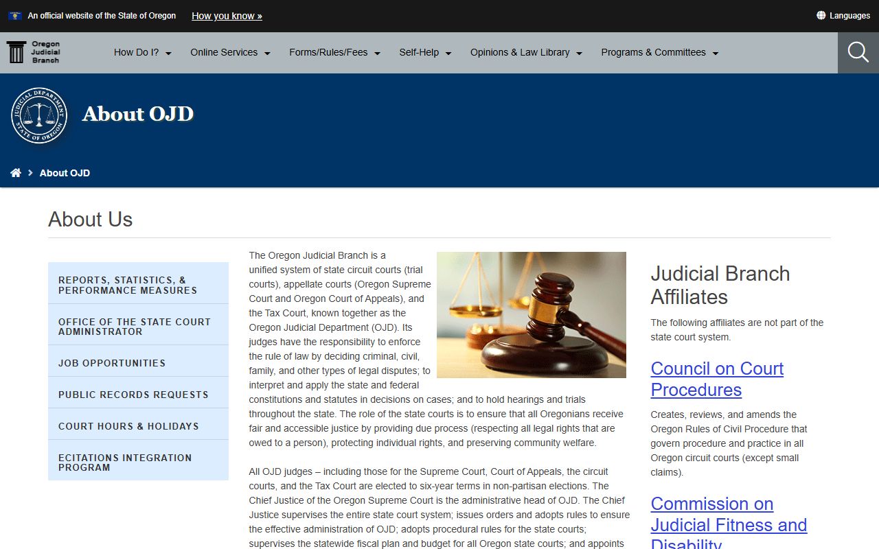 Polk County court records Oregon court structure overview
