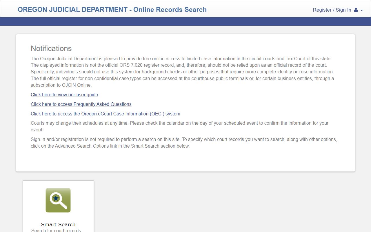 Polk County court records OJD online search portal