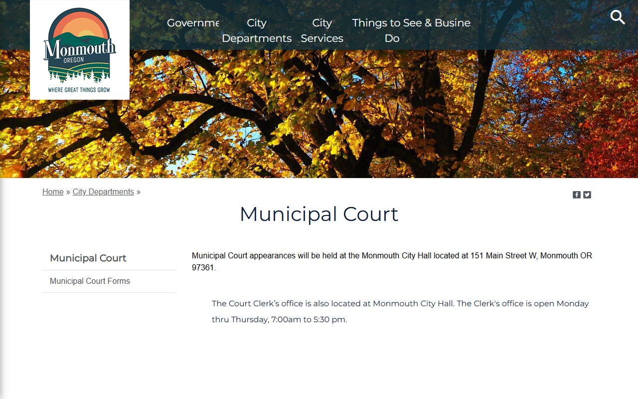 Polk County traffic court records Monmouth Municipal Court information